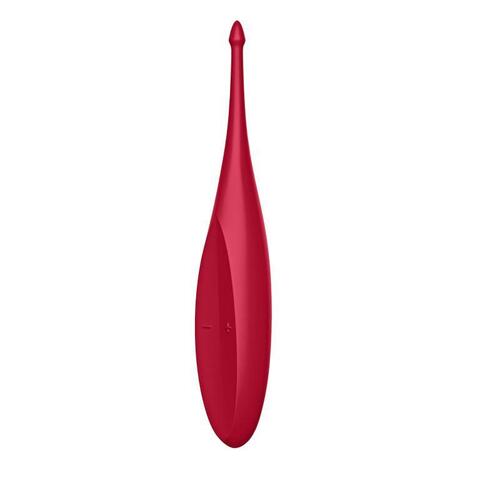 Красный вибромассажёр для точечной стимуляции Twirling Fun - Satisfyer 4009643