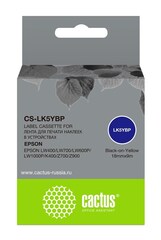 Картридж ленточный Cactus CS-LK5YBP черный для Epson LW400, LW700, LW600P, LW1000P, K400, Z700, Z900