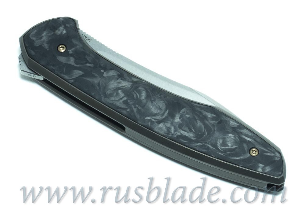 Cheburkov Russkiy M390 CF folding knife - фотография 