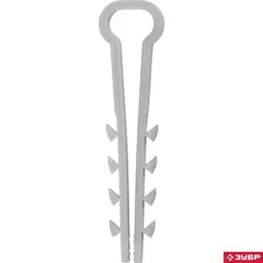 ЗУБР ДХ-П, 8 мм, нейлон, 100 шт, дюбель-хомут для плоского кабеля (30912-08)