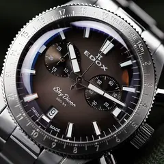 Часы мужские EDOX 10116 3 GRIDN Skydiver