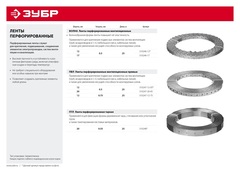 ЗУБР Волна, 12 x 0.5 мм, 25 м, цинк, перфорированная вентиляционная лента (310246-12) (6 штук)