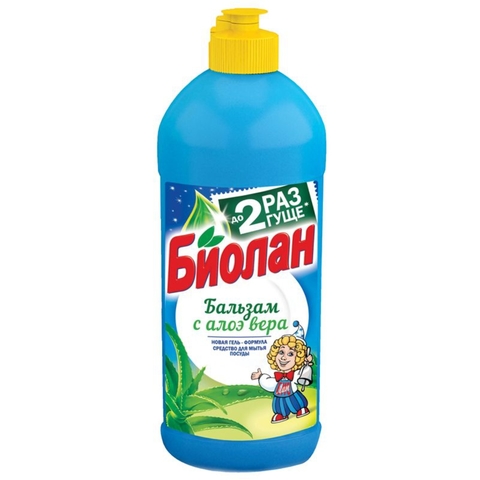 Средство д/посуды БИОЛАН Бальзам Алоэ вера 450 мл РОССИЯ