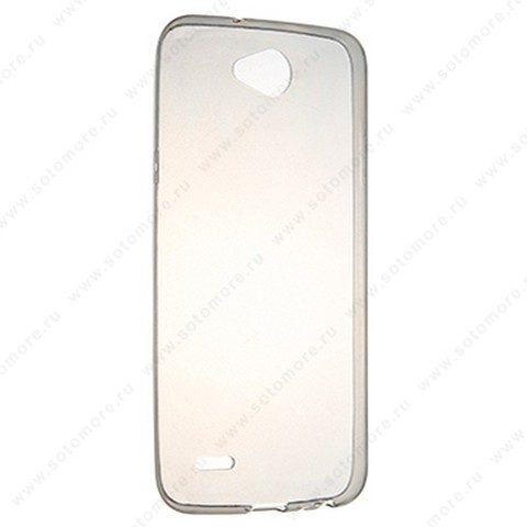 Накладка силиконовая ультра-тонкая для LG X Power 2 черная (прозрачная)