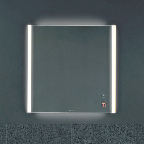 Duravit XViu Зеркало с подсветкой 800x820x40мм, цвет: матовый черный XV70420B2B2
