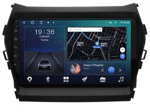 Магнитола для Hyundai Santa Fe (2013-2018) Android 11 3/32GB QLET DSP 4G модель HY-109TS18