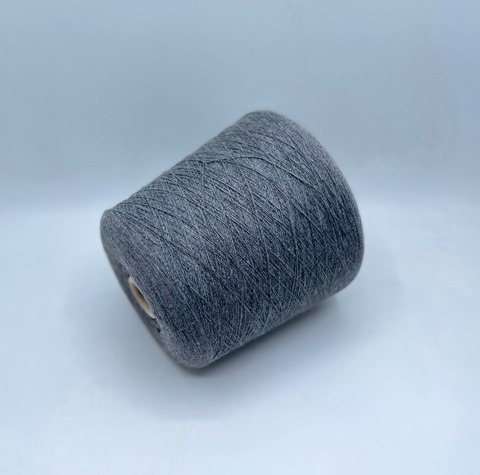Бобинная пряжа (пр.Италия),1500м/100гр, 80% шерсть, 20% полиамид , цвет -Серый меланж арт.31167