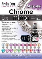 Alvin D`or Лак SHE-LAK Chrome mirror  тон 6319  8мл