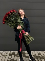 51 красная Роза ( 90 см )