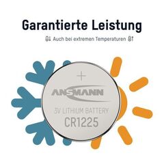 Батарейка CR 1225 ANSMANN 3V (Premium)