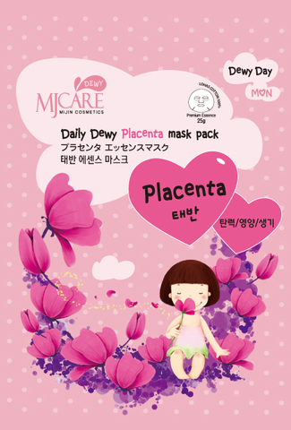 МЖ Daily Dewy Маска тканевая с плацентой MJ Care Daily Dewy Placenta mask pack 25гр