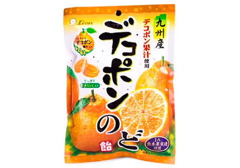 Леденцы Lion вкус японским цитрусом "Дэкопон", 77г