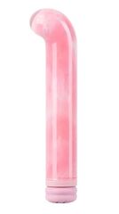 Розовый компактный вибратор из стекла Magic Cane - 12 см. - 