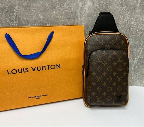 Сумка-слинг Louis Vuitton Avenue NM канва Monogram Macassar Orange