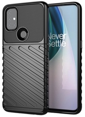 Противоударный чехол черного цвета на OnePlus Nord N10, серия Onyx от Caseport