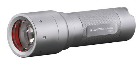 Фонарь ручной Led Lenser Solidline SL-Pro 220, серебристый, светодиодный, AAAx3 (501067)
