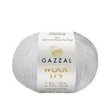 Пряжа Gazzal Wool 175 301 светло-серый