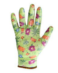 Перчатки Safeprotect САДОВЫЕ (нейлон+прозр.нитрил, зеленый)