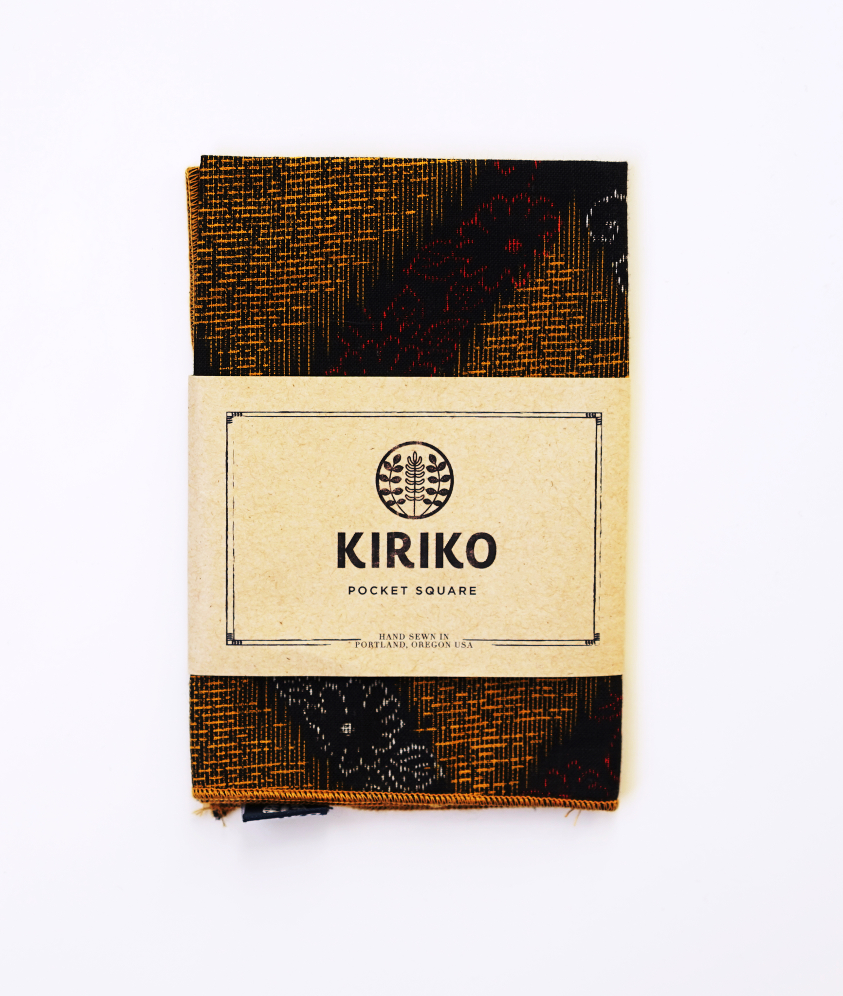 Kiriko Pocket Square Yellow Floral Kimono