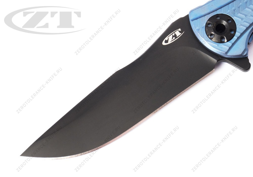 Нож Zero Tolerance 0609BLUBLK First 8 RJ Martin - фотография 