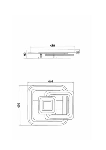Потолочный светодиодный светильник Freya Sunny Market FR10022CL-L71W