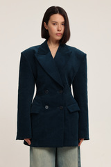 Платье-жакет из вельвета