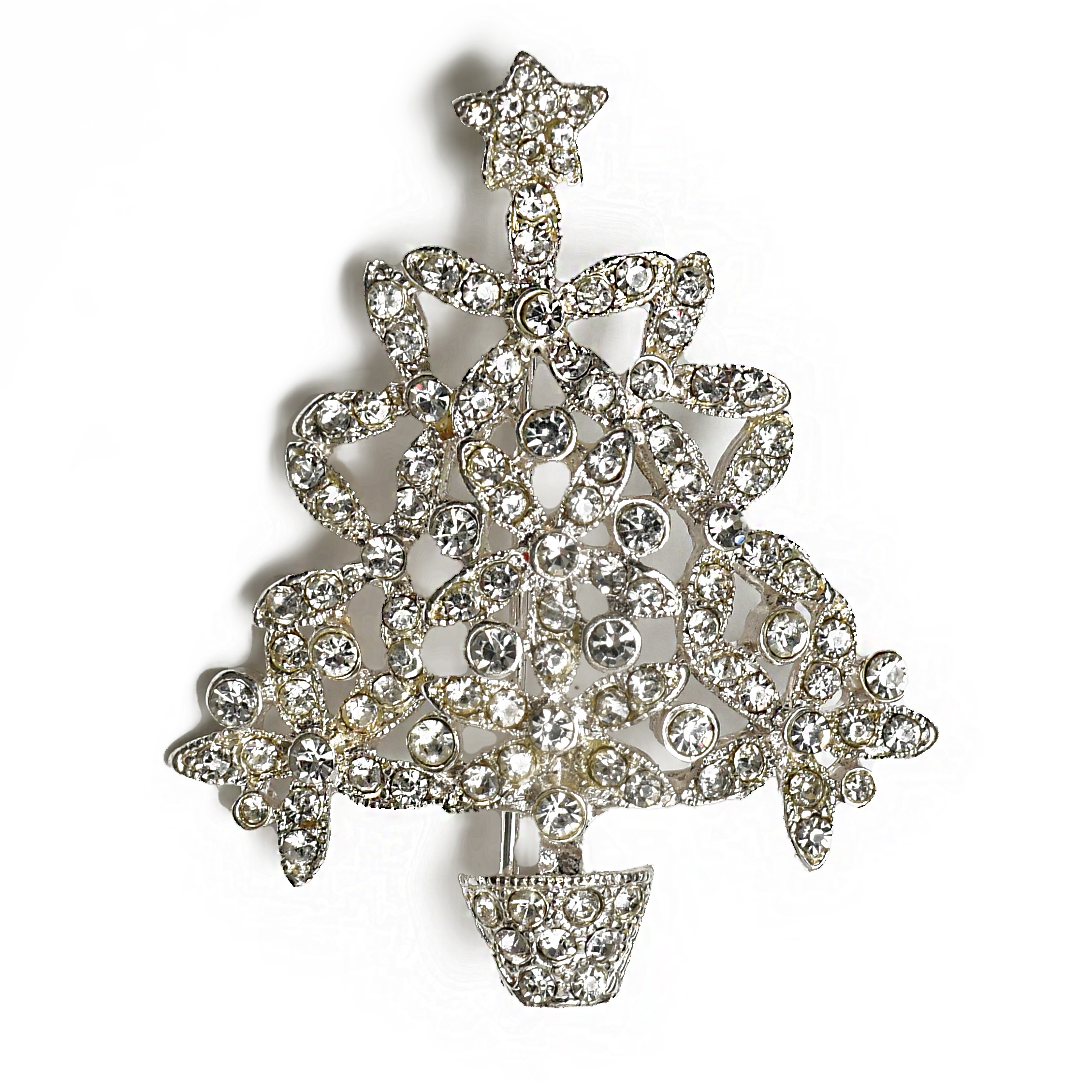 Винтажная новогодняя брошь