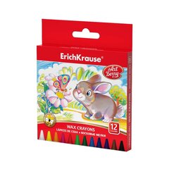 
          Мелки восковые Erich Krause 12 цветов, картонная упаковка, европодвес, "Artberry"