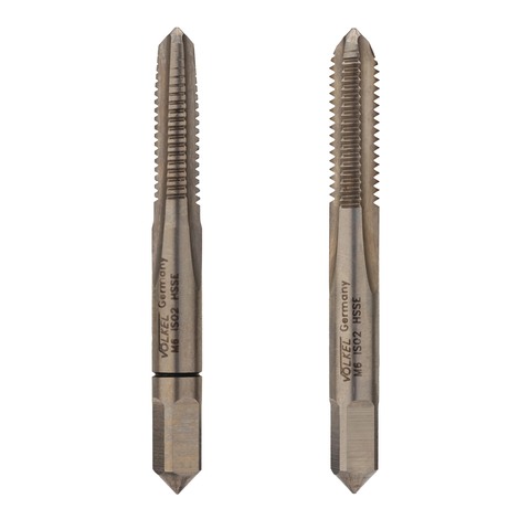 Метчик М 6,0х1,0 (Комплект 2шт) DIN352 HSSE 6h 50мм a=4,9 Volkel 57338-2PC
