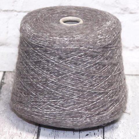 Вспушенная альпака на хлопке LANIFICIO DEL OLIVO HORUS 230 серо-коричневый