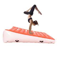 Надувной гимнастический мат-коврик «Старт» для занятий 2×2×0,4 м, красный