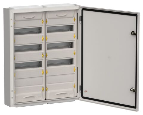 TITAN 5 Корпус мет. ЩРн-96 (2х48) 710х570х140 IP54 сер IEK