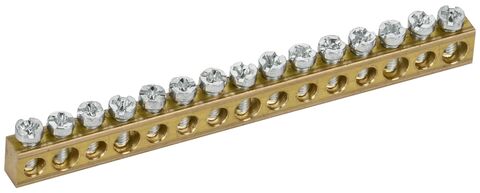 TEKFOR Шина нулевая сечение 6х9 15 отв. IEK