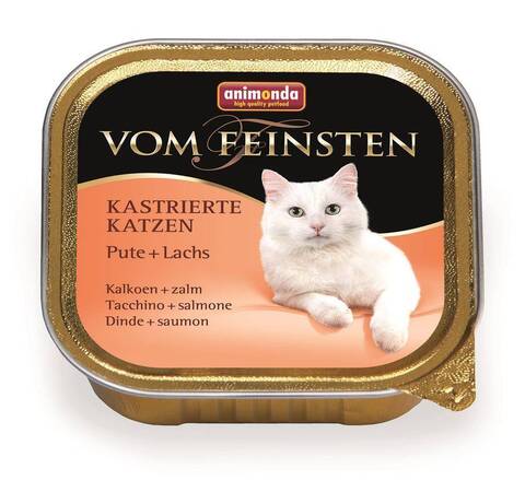 Animonda Vom Feinsten консервы с индейкой и лососем для кастрированных кошек 100 г