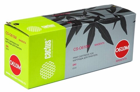 Картридж лазерный Cactus CS-O610M 44315322 пурпурный (6000стр.) для Oki C610