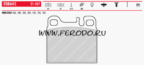 FDB645 Тормозные колодки дисковые OE 'PREMIER'  M.B 190 2.5,C,E,S-Class,SL,SLK (W201,202,124,210,126
