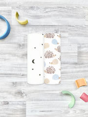 Сет из 2х пелёнок Mjölk Ёжики на экрю/Ночное небо