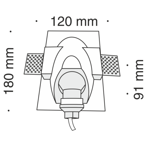 Бра Technical Gyps Modern DL012-1-01W
