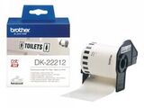 Плёночная клеящаяся лента Brother DK-22212 (белая, ширина 62 мм) длина рулона 15,2 м
