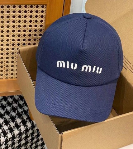 Бейсболка MIU MIU синий