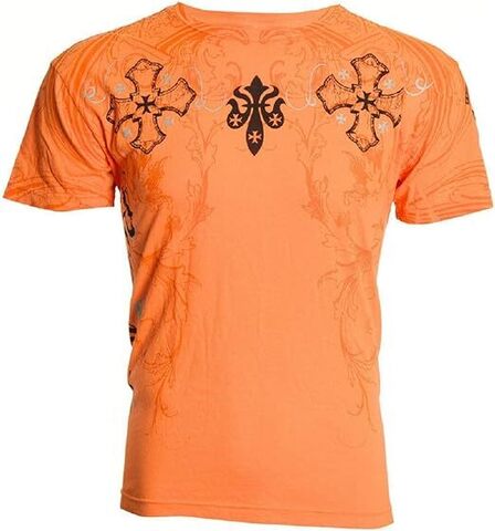 Archaic | Футболка мужская Glory Orange AM1600 от Affliction спереди