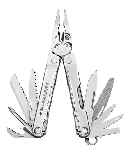 Мультитул Leatherman Rebar 101.6 mm, 17 функций, серебристый (831560)