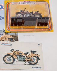 Motorcycle M-63 URAL-2 brown 1:24 Our Motorcycles Modimio Collections #10