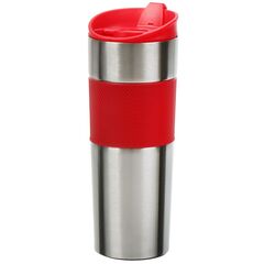 Термокружка 0.45 л, Daniks, колба нерж сталь, красн, SL-091А-RED
