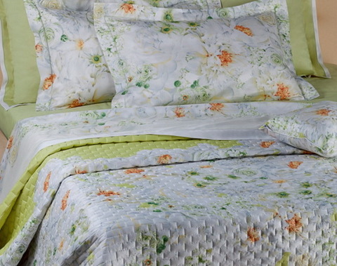 Покрывало 260х270 Mirabello White Bouquet белое