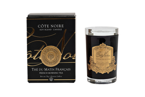 Свеча ароматическая Cote Noire French Morning Tea в стакане в упаковке 75 гр.