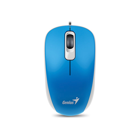 Мышь Genius  DX-110 Blue Проводная, оптическая, 1000dpi,USB, длина кабеля 1,5м.,цвет голубой, - купить в компании MAKtorg
