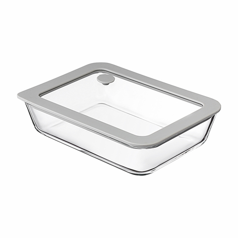 Контейнер для запекания и хранения с вакуумным эффектом 700мл Smart Solutions светло-серый