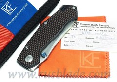 CKF MKAD Red Farko knife (M390, Ti, bearings) 