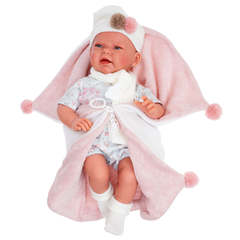 Munecas Antonio Juan Кукла Роза в розовом, 40 см (3308)